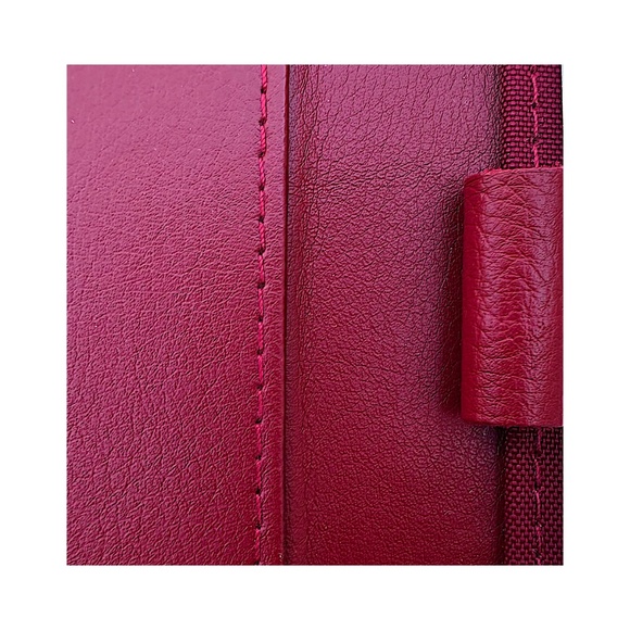 BUXTON Red Leather Writing Pad Folio 9”x 12” - Picture 8 of 9